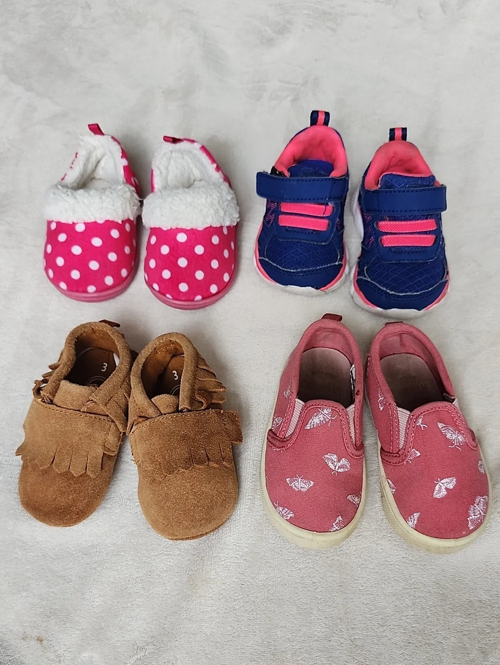 Baby Girl Shoes Bundle, 3-4